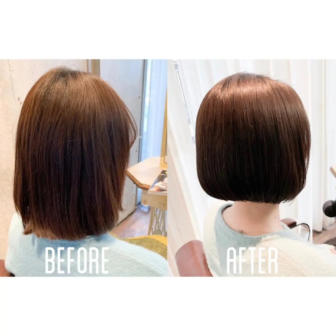 ショート 縮毛矯正 トリートメント ヘッドスパ *くせ毛に特化* 【yun】のヘアスタイル