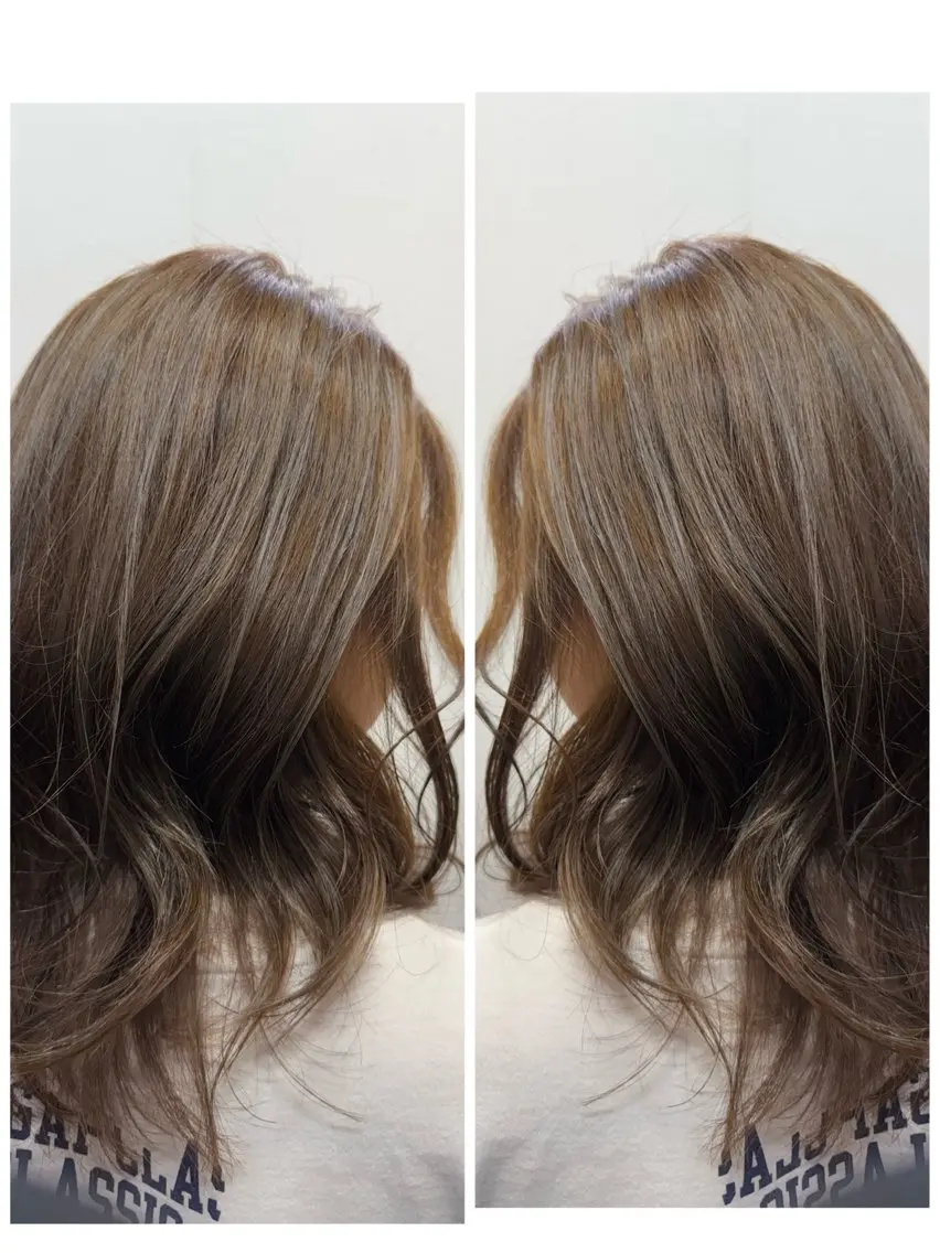 セミロング カラー 艶カラー🕊️ ✴︎Yukari✴︎のヘアスタイル