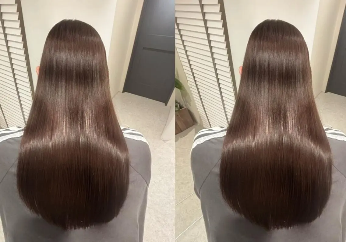 ロング カラー パーマ 縮毛矯正 カット ヘアカラー 縮毛矯正 リピート90%超/縮 毛/酸性縮毛特化井口のヘアスタイル
