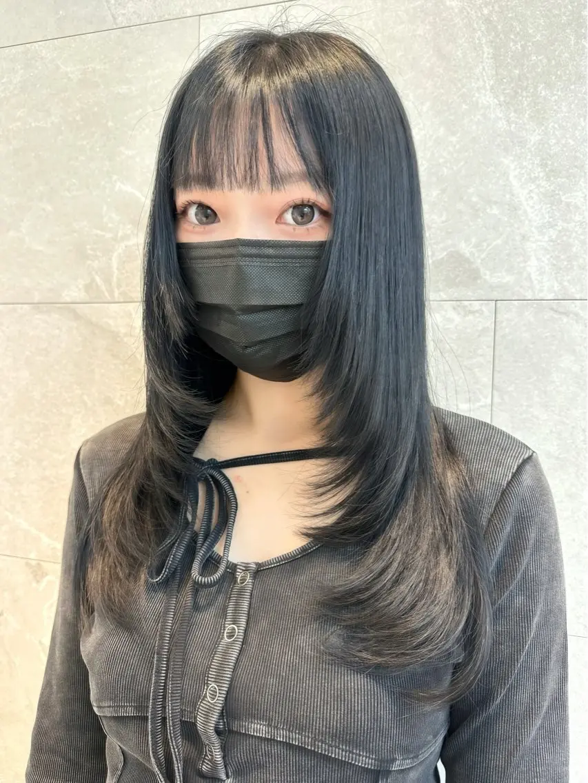 ロング くびれヘア 顔周りカット 髪質改善 ヨシンモリ 韓国風ヘア カット トリートメント 🦋高瀬寛菜🦋 韓国/ブリーチのヘアスタイル