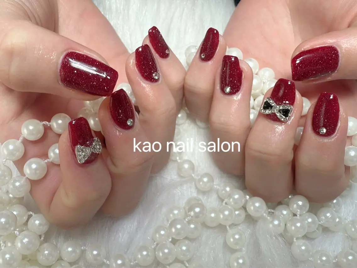 ネイル ハンドネイル kao nail マグネット/長さだしのネイルデザイン