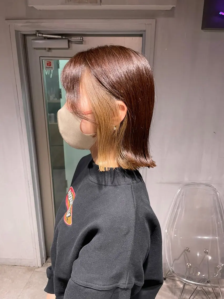 ショート カラー カット ヘアカラー 縮毛矯正 トリートメント ヘッドスパ ヘアセット 🦋ハイトーンボブ ショート🦋トシキのヘアスタイル