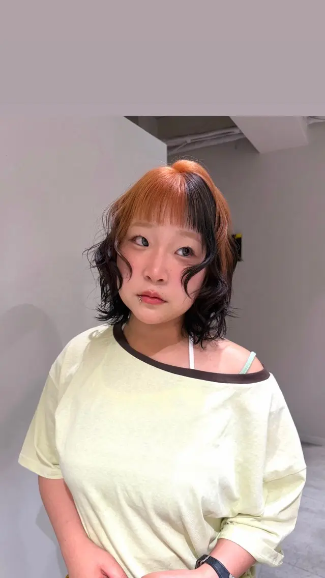 ショート カラー ニュアンスパーマ /ボブパーマriseのヘアスタイル
