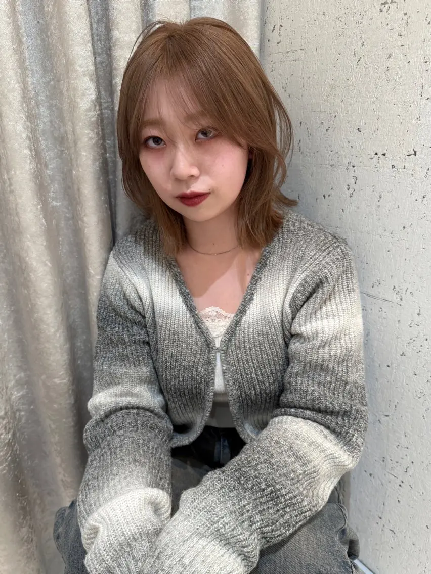 ミディアム カラー カット ヘアカラー トリートメント mai / linoah˚✧のヘアスタイル