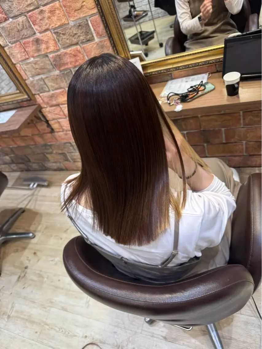 ミディアム カラー 💛透明感カラー✩⡱ nanakoのヘアスタイル