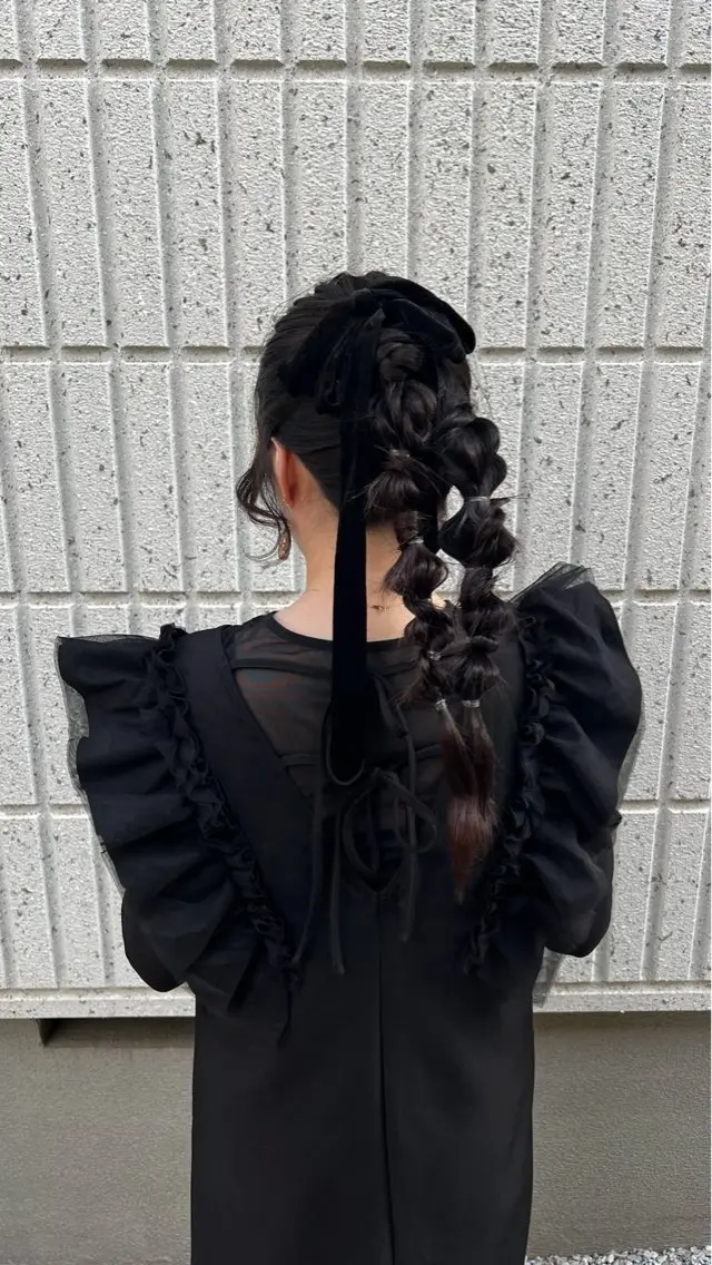 ロング ヘアセット カットモデル 🦋熊田 史織のヘアスタイル