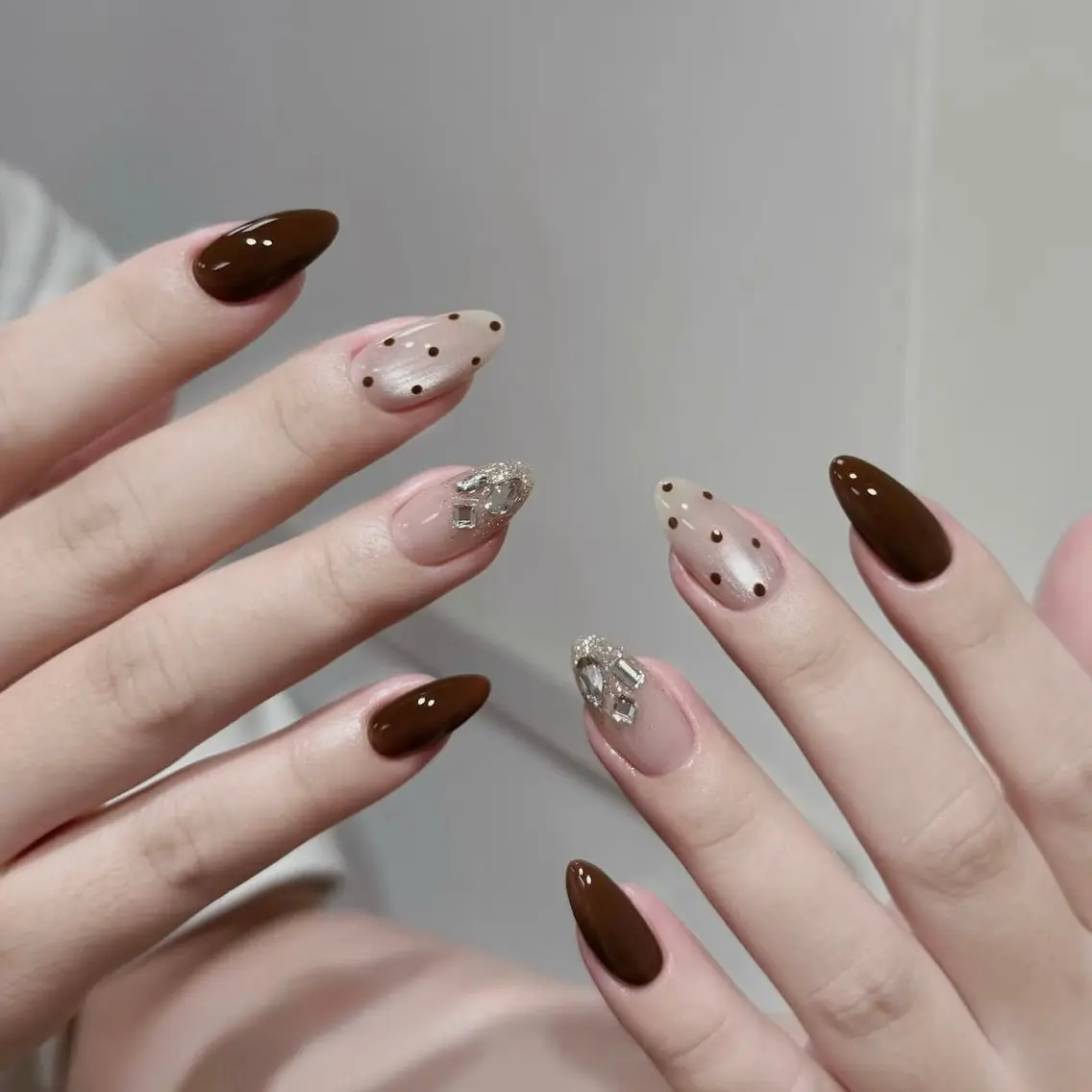 ネイル アートネイル チークネイル 韓国ネイル シンプルネイル ワンホンネイル ハンドネイル Akina Nail 亀戸のネイルデザイン