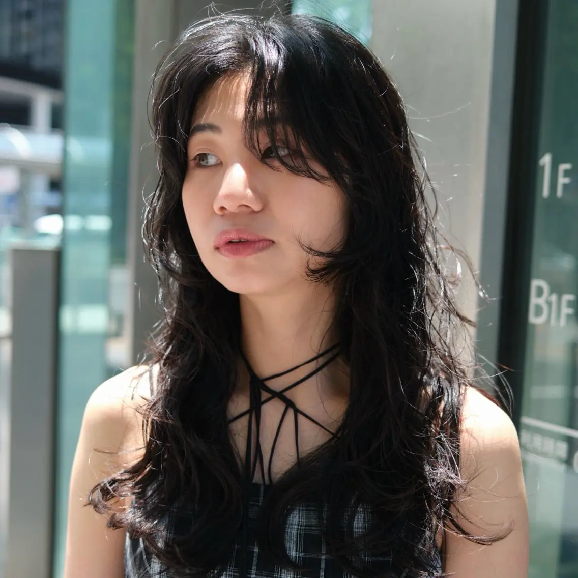 ロング パーマ レイヤーカット ロング カット パーマ トリートメント 東山 涼嘉のヘアスタイル