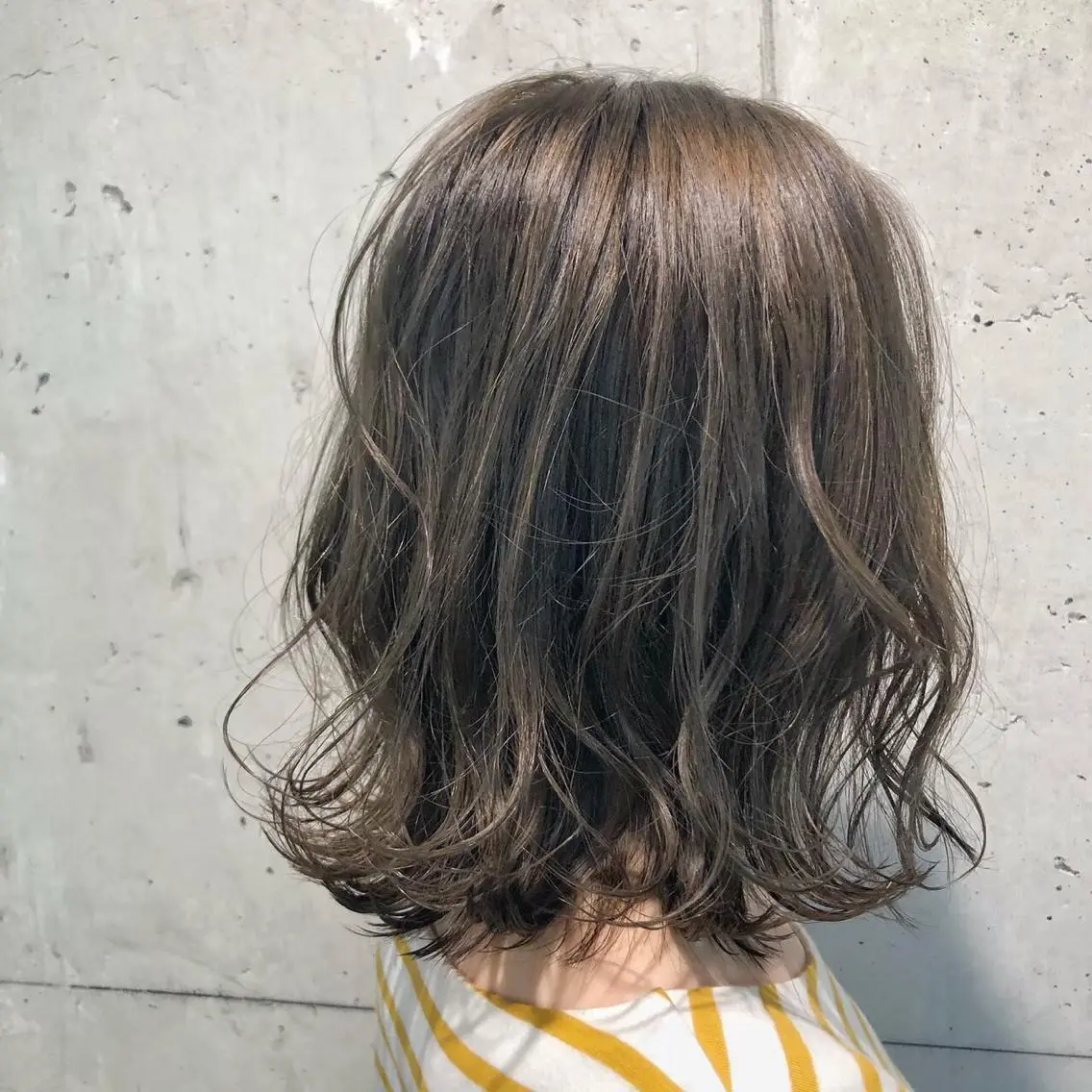 ミディアム カラー パーマ 🩵必ず可愛く ボブ／ショート🩵のヘアスタイル