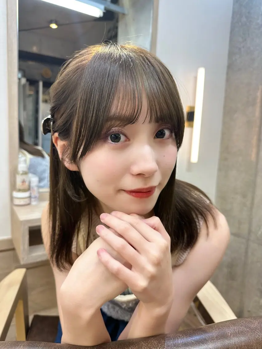 ミディアム 櫻坂ヘアメ美容師 すず花🌸のヘアスタイル