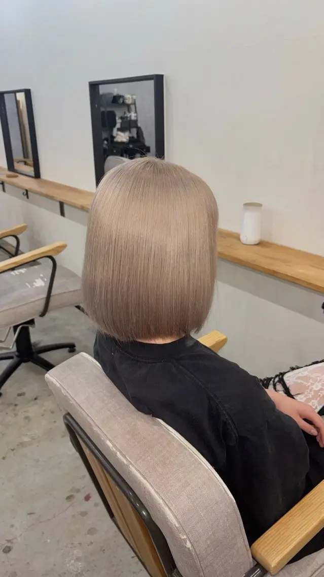 ショート カラー ブリーチ ヘアカラー luxbe /アシスタント るなのヘアスタイル