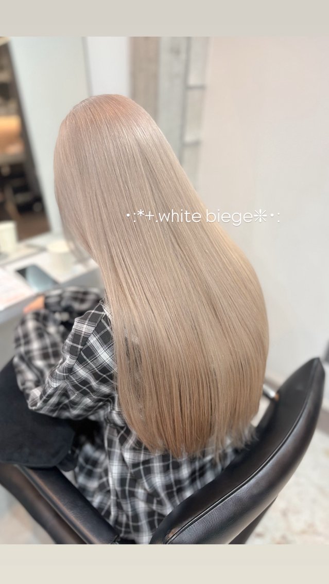 ロング カラー カット ヘアカラー トリートメント 🌝ぷるつや透明感・ 柔らかヘア🍅まあやのヘアスタイル