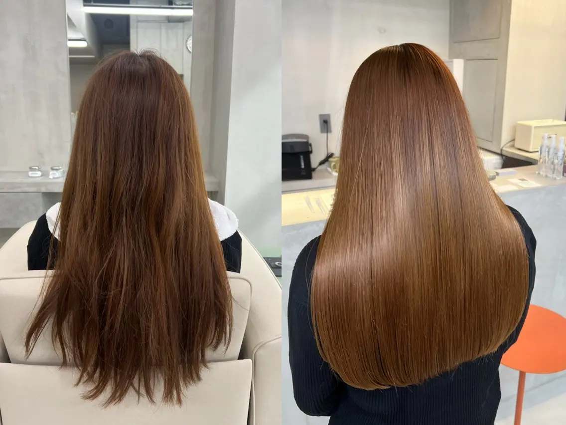 ロング トリートメント シマ クルミのヘアスタイル
