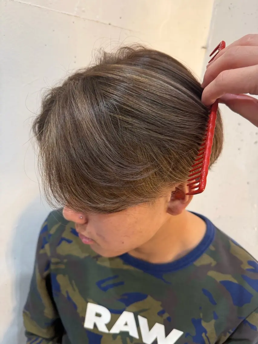 メンズ メンズハイライト 森山 謙斗のヘアスタイル