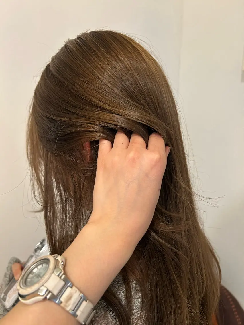 ロング カラー ヘアアレンジ ハイライトカラー ハイライト ヘアカラー 🎀suzuna 透明感colorのヘアスタイル