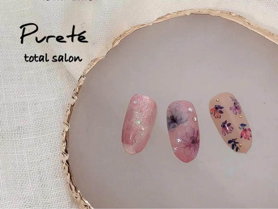 カラー ネイル アートネイル nailsalon Puretéのネイルデザイン