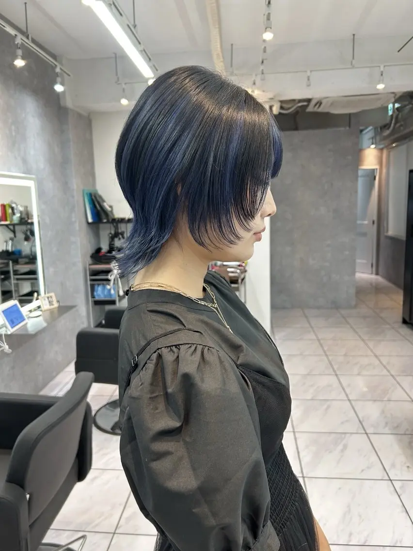 ショート カラー ヘアアレンジ ブリーチ インナーカラー ウルフカット カット ヘアカラー トリートメント _WHITE 天神店 YUMEKA🐻のヘアスタイル