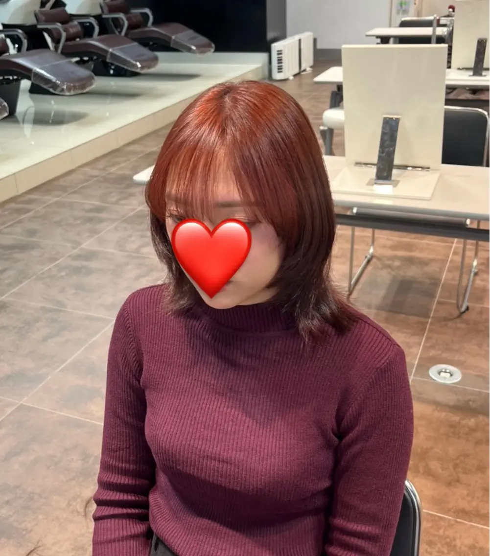 ミディアム カラー mit bytree MISAKI🎀のヘアスタイル