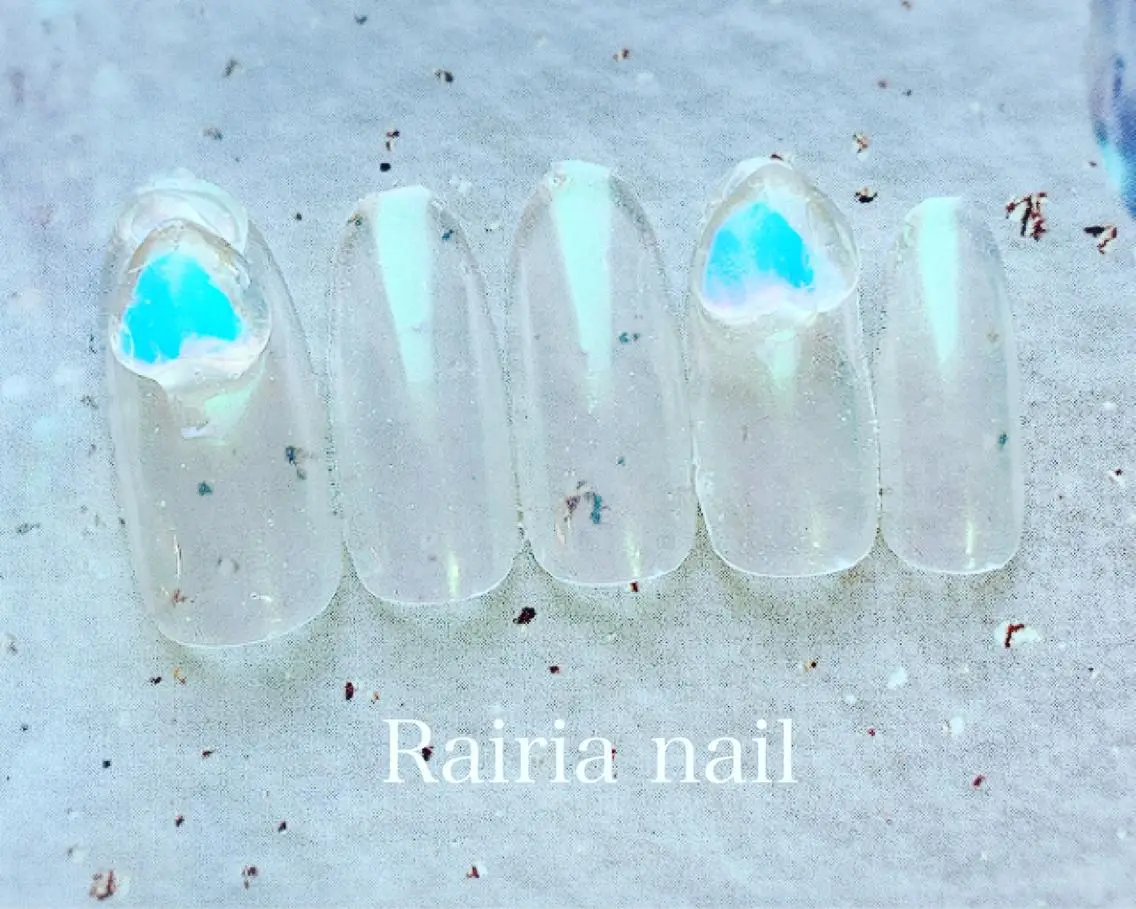 ネイル アートネイル ジェルネイル パラジェル 冬ネイル Rairia nail本八幡店のネイルデザイン