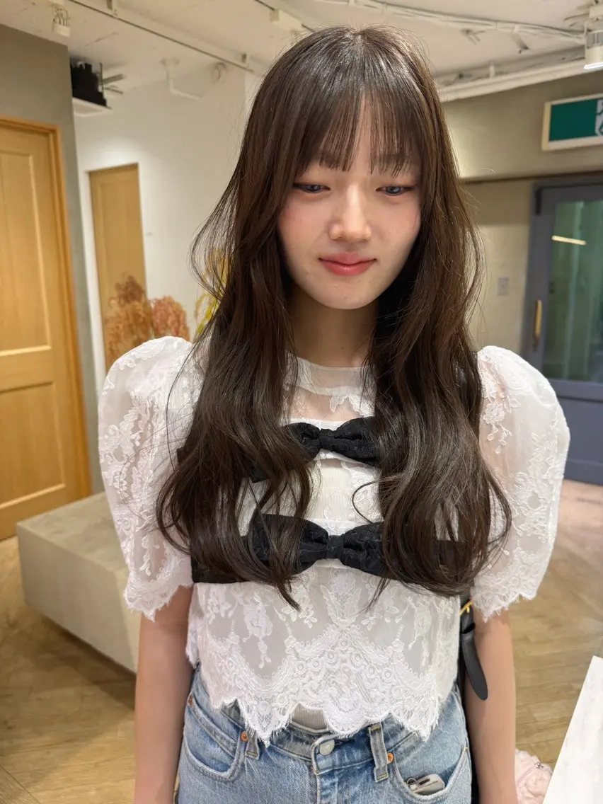 ロング 透明感カラー ラベンダー🤍エリコのヘアスタイル