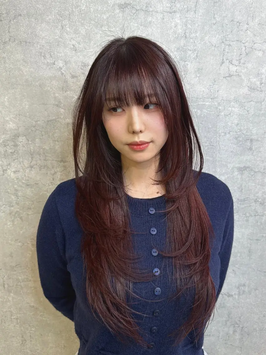 ロング トレンド韓国レイヤー 🇰🇷のんのヘアスタイル