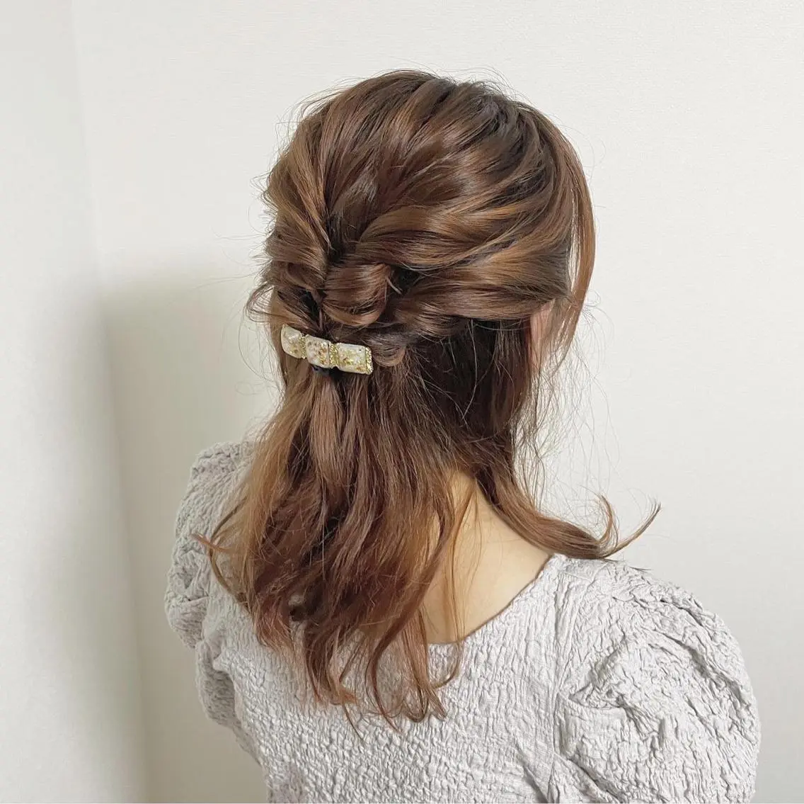 ヘアアレンジ ハーフアップ SOL .✂︎ 松永李帆のヘアスタイル