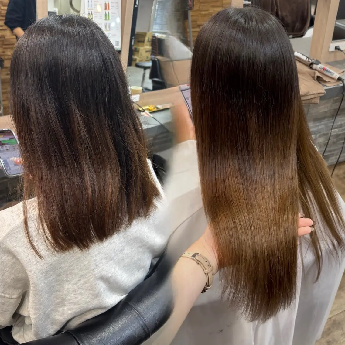 ロング ボブ エクステ 髪質改善 レイヤーカット ロング エクステ 横浜/エクステ特化× 艶カラー/あいかのヘアスタイル
