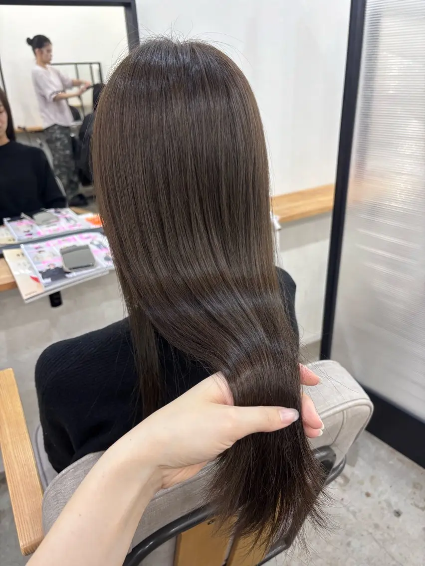 【🖤選べる透明感カラー】+2stepトリートメント¥6500の写真