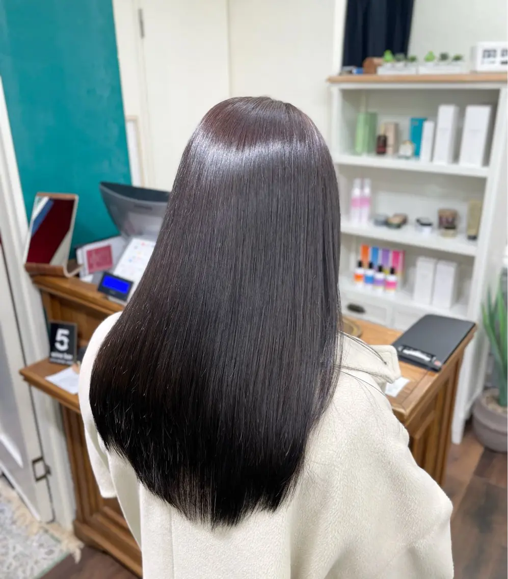 ロング 髪質改善レイヤー/ 雨のヘアスタイル