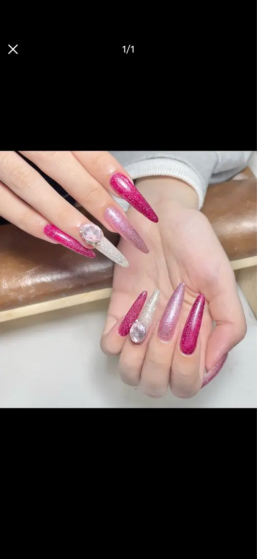 ネイル ハンドネイル GreenNail salonパラジェルのネイルデザイン