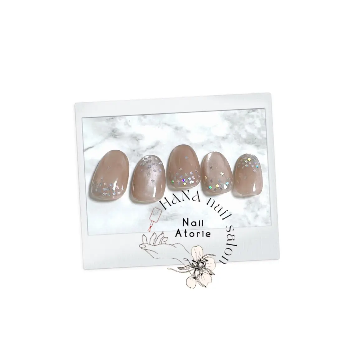 ネイル マグネットネイル オフィスネイル シンプルネイル ハンドネイル HaNA 　nail salonのネイルデザイン