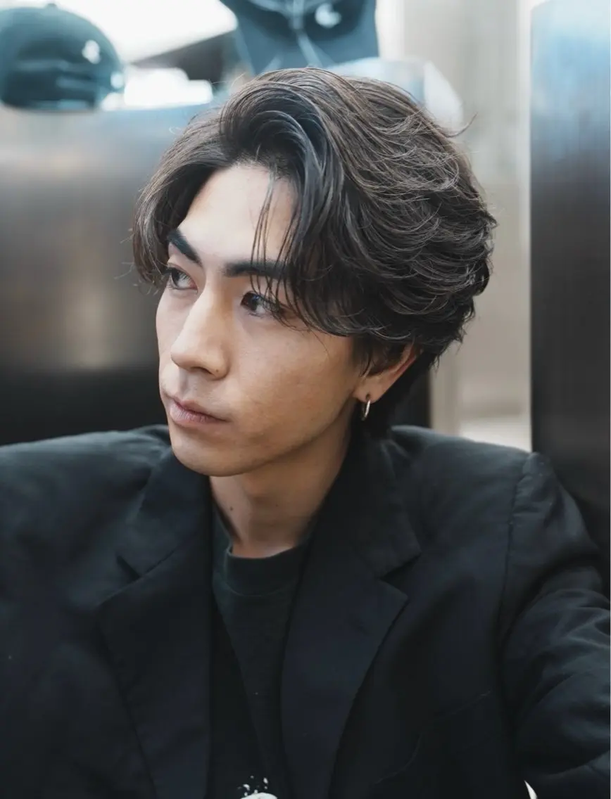 パーマ メンズ カット パーマ 安藤幹人 メンズパーマのヘアスタイル