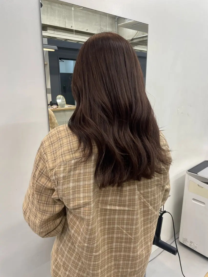 ロング カラー ブラウンカラー ココアブラウン カット ヘアカラー レイヤーカット/ ハイトーン/ゆうあのヘアスタイル