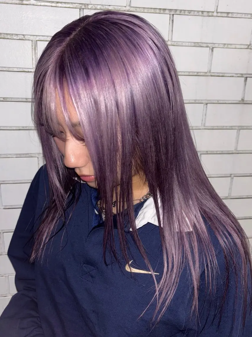 セミロング カラー ヘアカラー HIBIKI / 透明感カラーのヘアスタイル