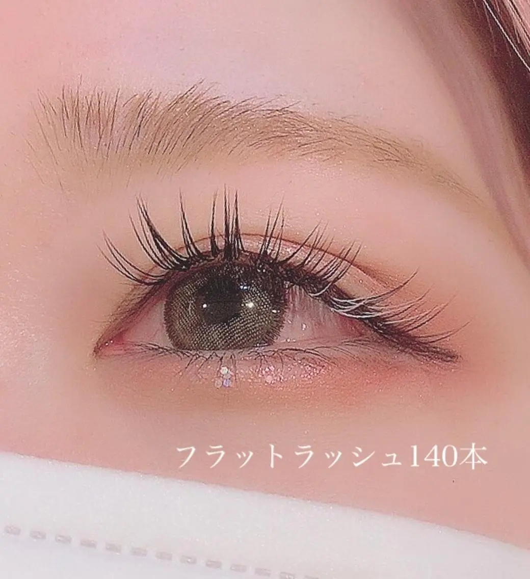 マツエク・マツパ フラットラッシュ KAEDE 💎💜のマツエク・マツパデザイン