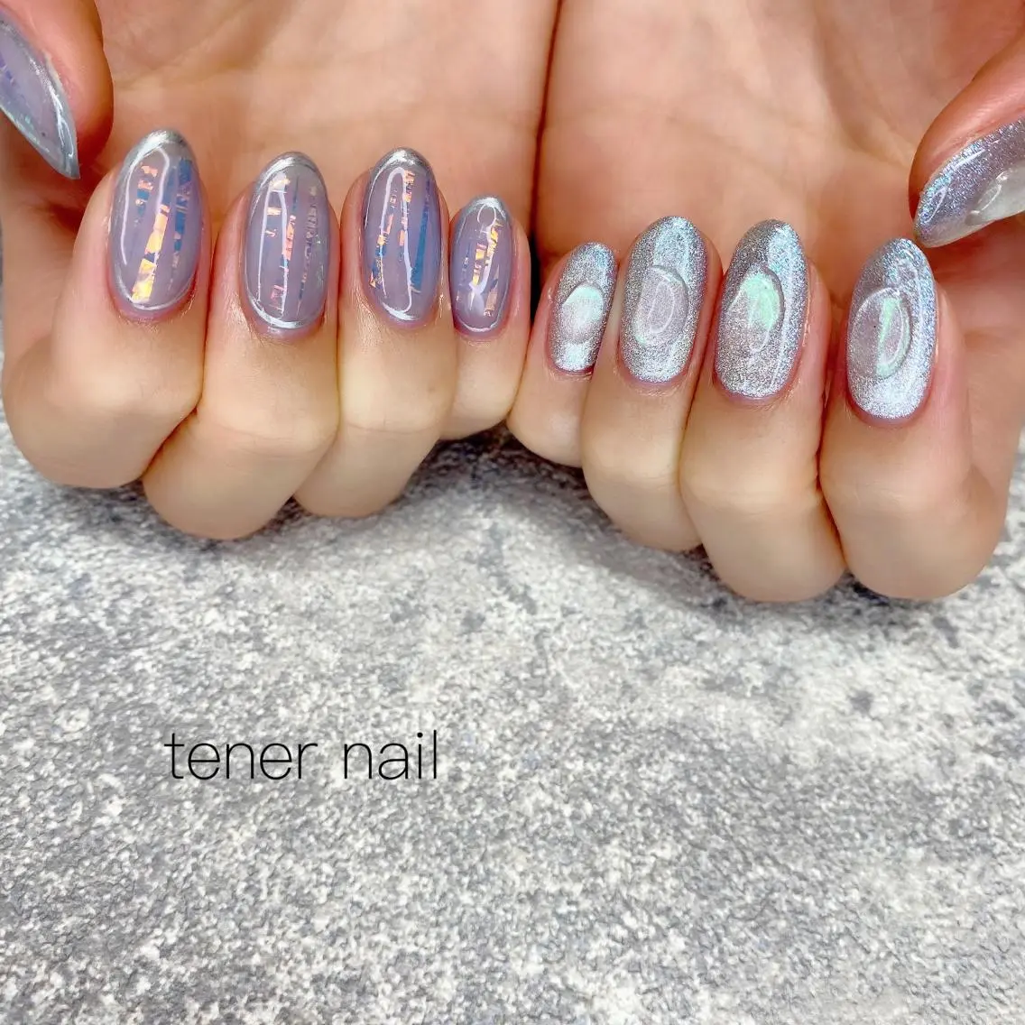 ネイル キラキラネイル ニュアンスネイル テネルネイル tener nailのネイルデザイン