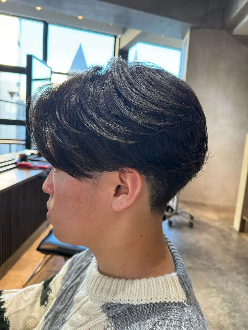 パーマ メンズ 縮毛矯正 メンズ特化ニュアンス パーマ RYOのヘアスタイル