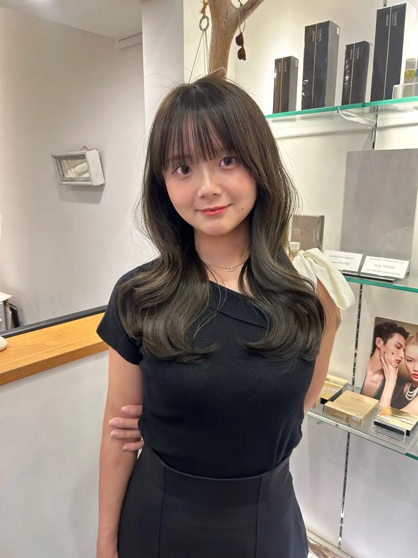 セミロング レイヤーカット カット トリートメント 大谷美佳/レイヤー カット/ツヤ髪のヘアスタイル