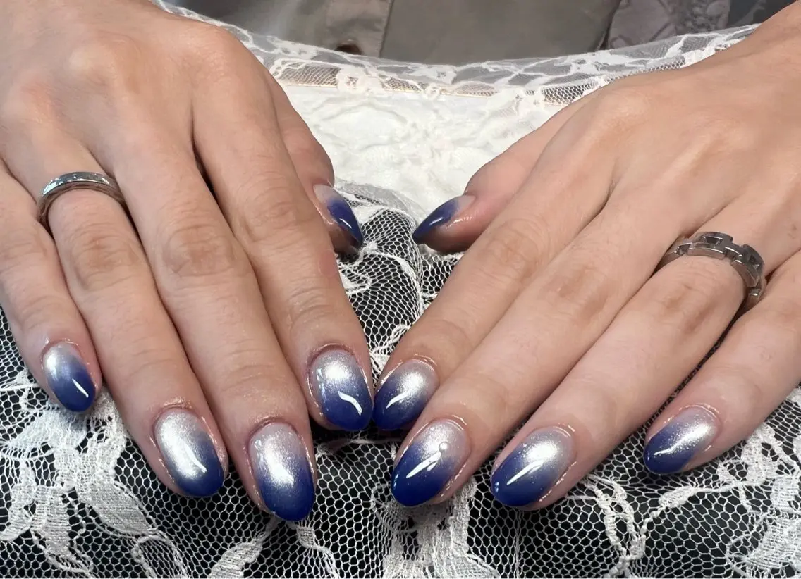 ネイル グラデーション マグネットネイル HOMEY NailStudioのネイルデザイン