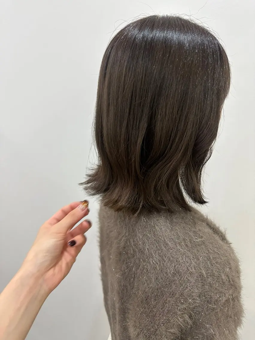 ミディアム カラー カット ヘアカラー トリートメント レイヤー/ヘアセット 💐nao.のヘアスタイル
