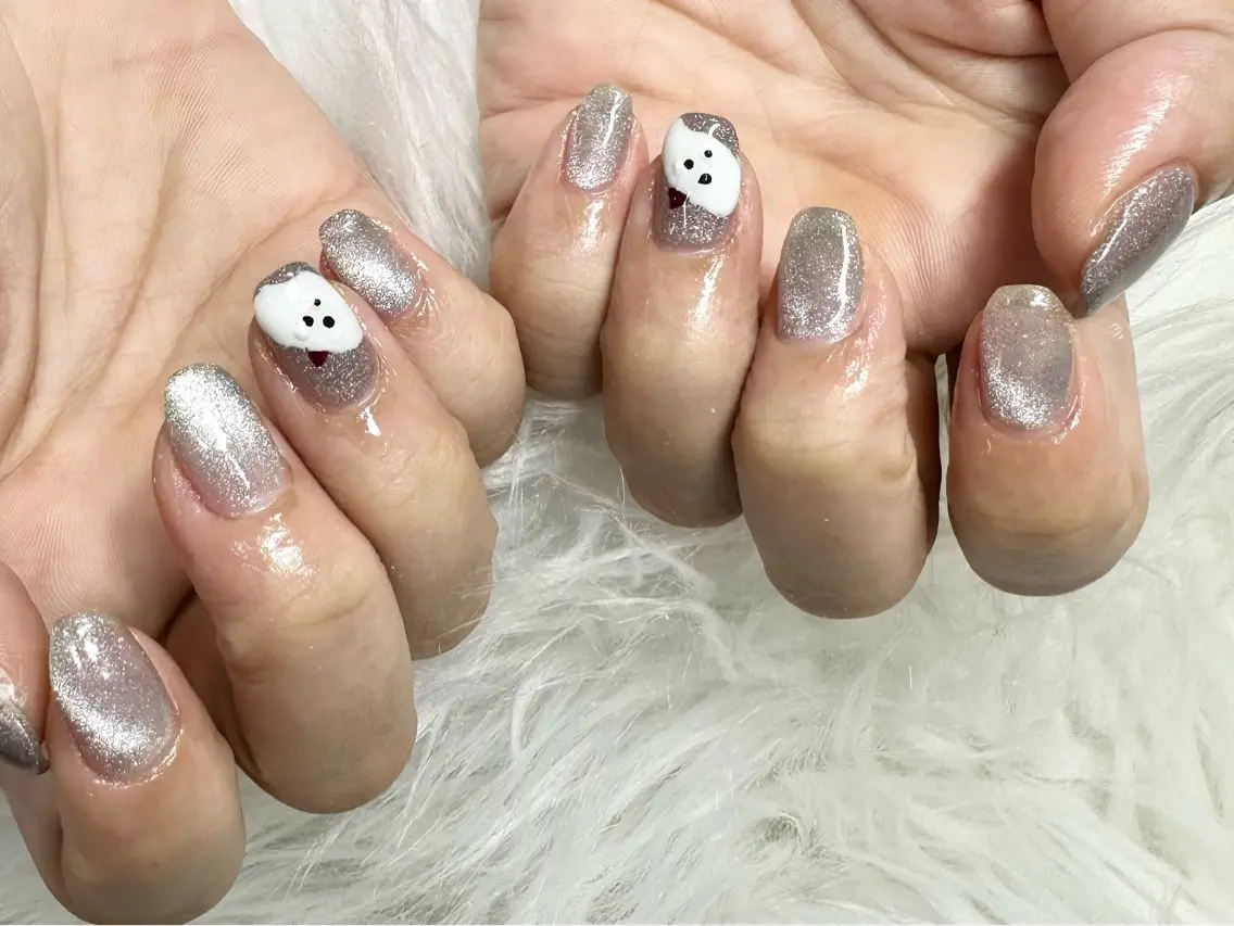 《研修モデル》ハンドネイル✨定額コース(アート2本程度)【オフ&ウォーターケア込み】の写真