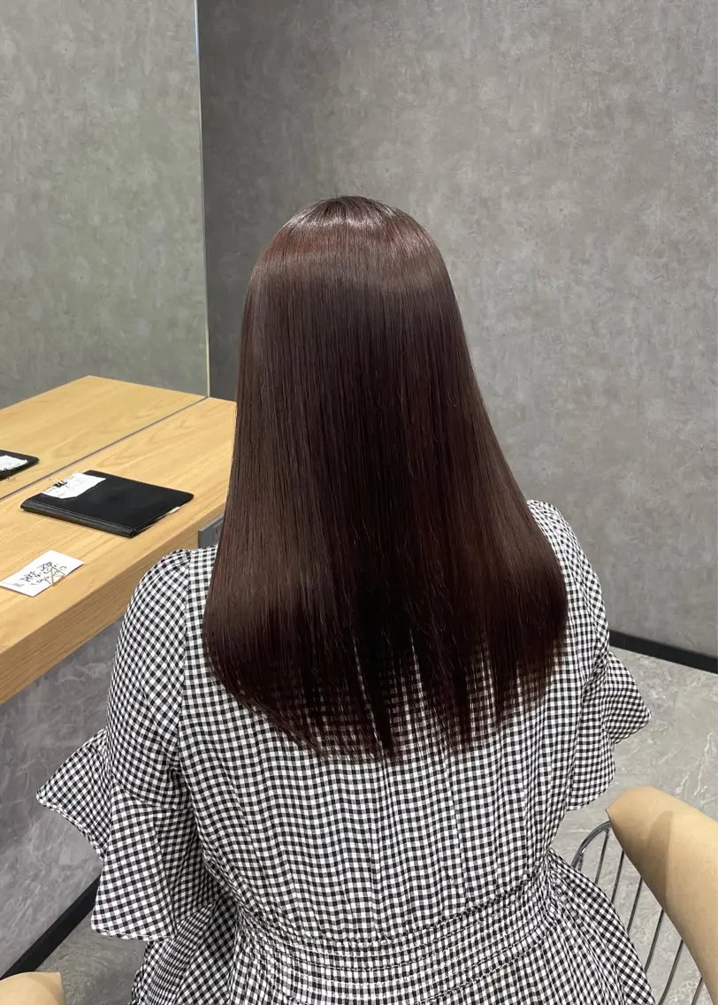 ロング カラー ヘアアレンジ ヘアカラー トリートメント 暖色/暗髪/ 🎀UMI🎀のヘアスタイル