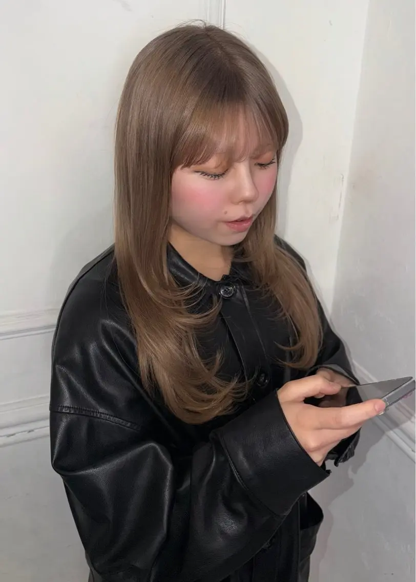 ミディアム カット maisonHALU /古吉かやのヘアスタイル