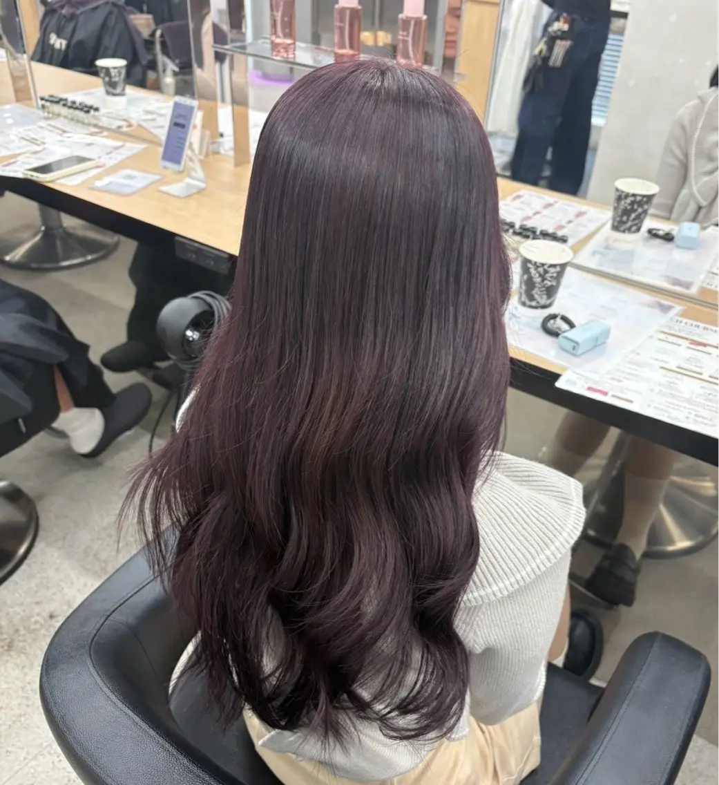 ロング ヘアカラー miku/ラベンダー 透明感カラー🪻❤︎のヘアスタイル