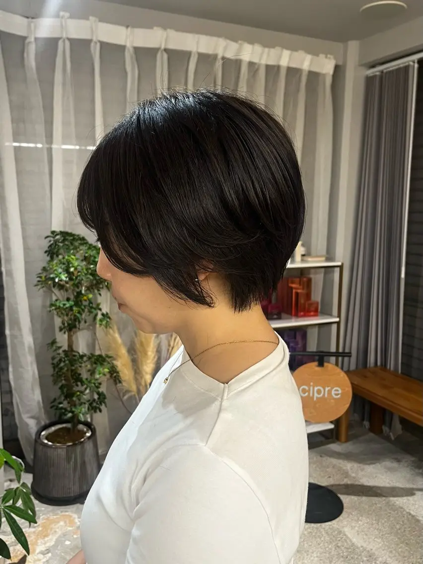 ショート ショートヘア 髪質改善カラー cipre 唯舞のヘアスタイル
