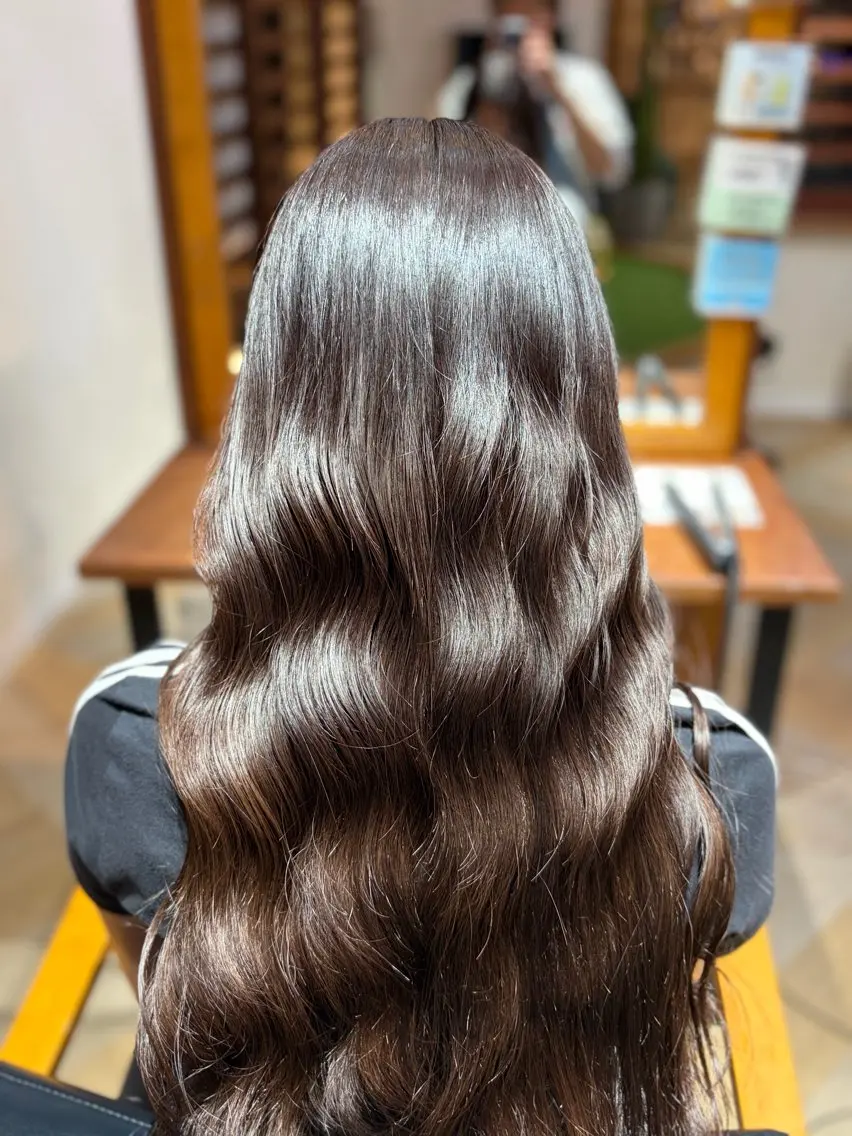 セミロング カラー ブラウンカラー 透明感カラー ヘアカラー かえで / モデル募集中‼️のヘアスタイル