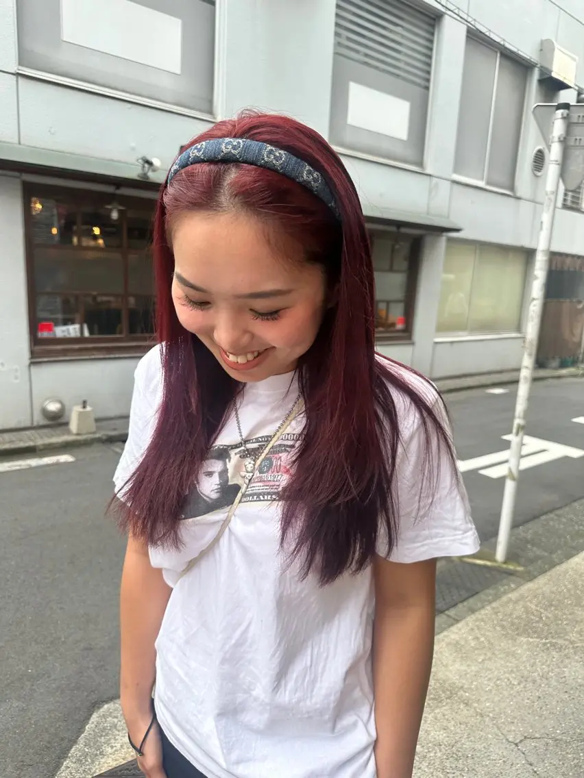ロング ヘアカラー ブリーチ🩸 レイヤー🪬yumeのヘアスタイル