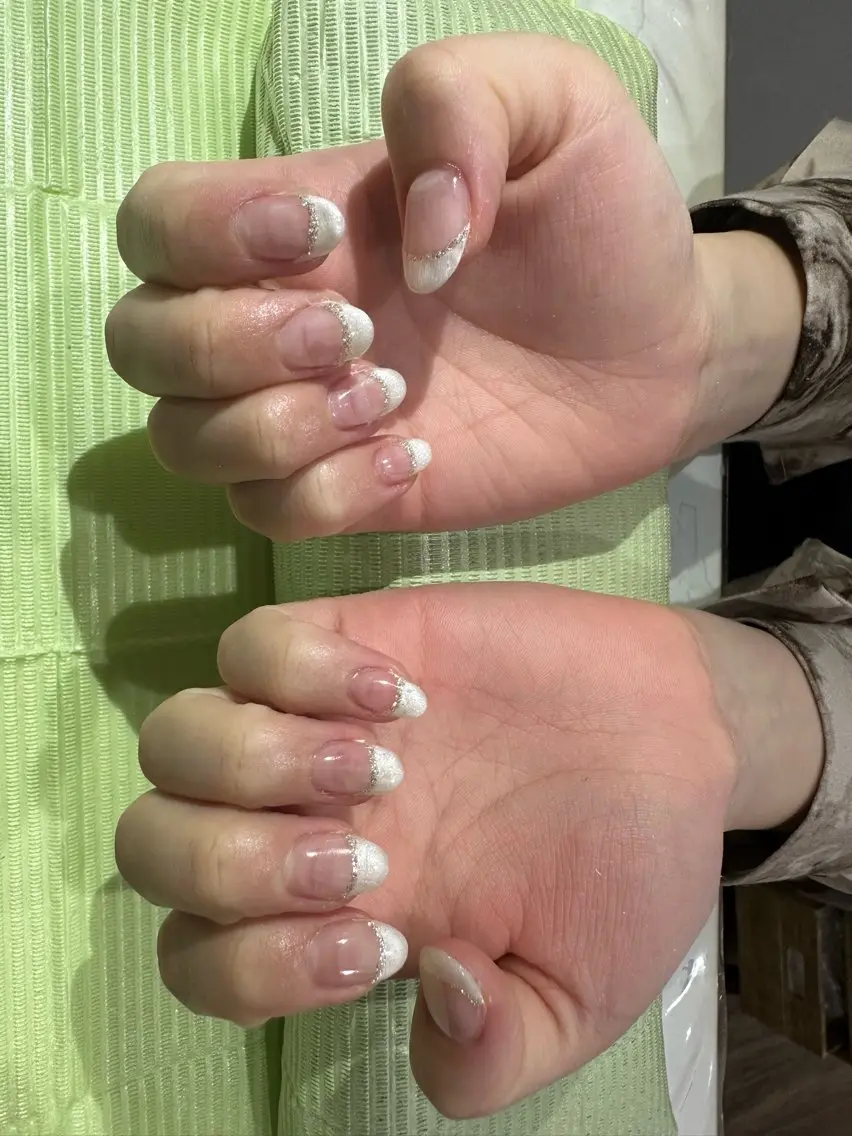 ネイル フレンチネイル 【Jr.ネイリスト】 💜serina💜のネイルデザイン