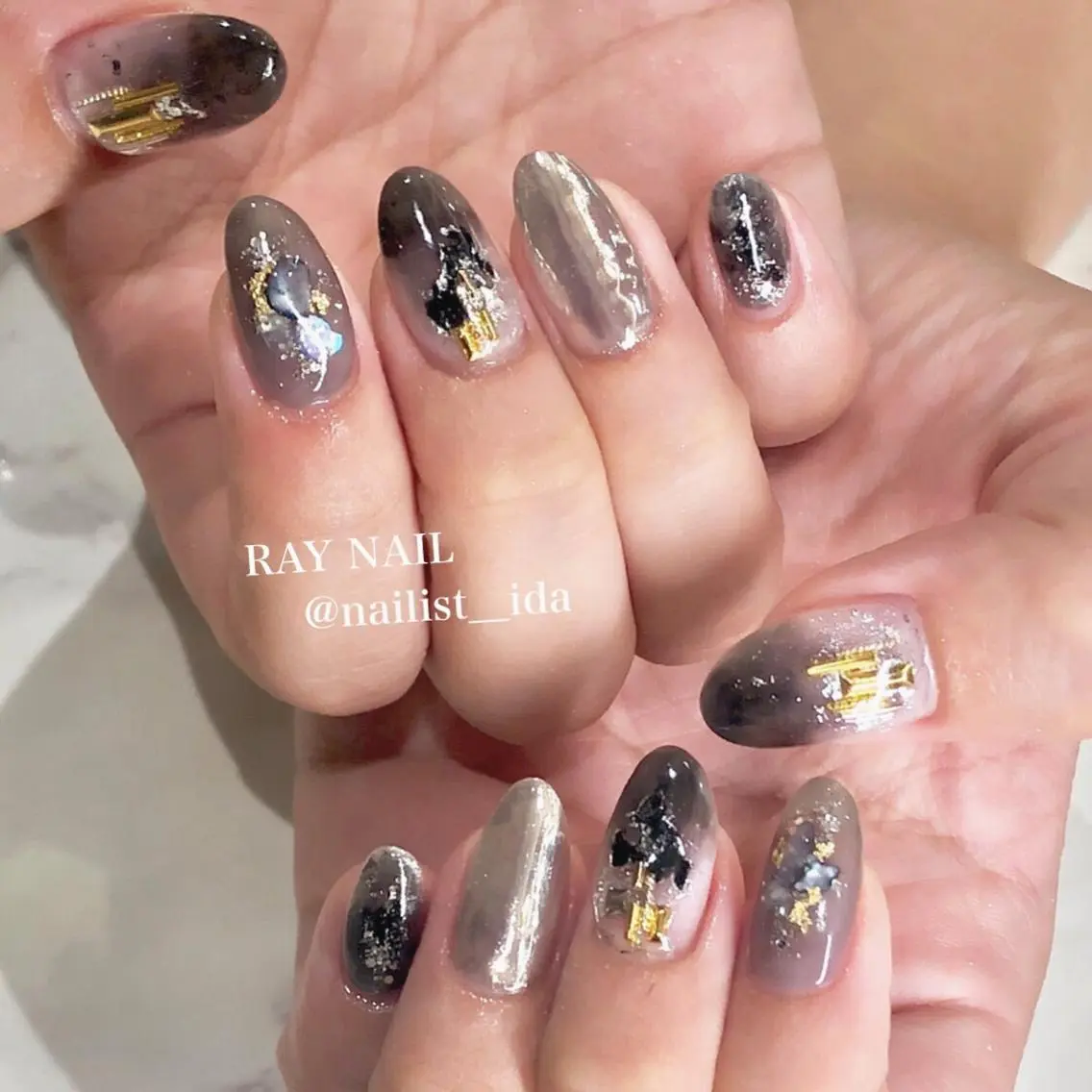 ネイル ニュアンスネイル Arowa 伊田のネイルデザイン