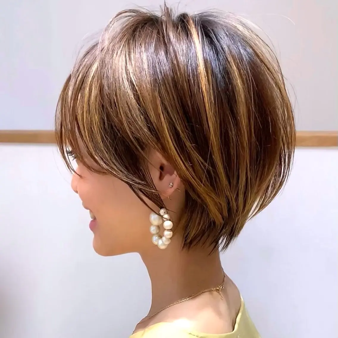 🥉人気🥉【組み合わせ割引クーポン✨️】似合わせカット➕透明感カラー➕ハイライト💎【ショート限定✨️】の写真